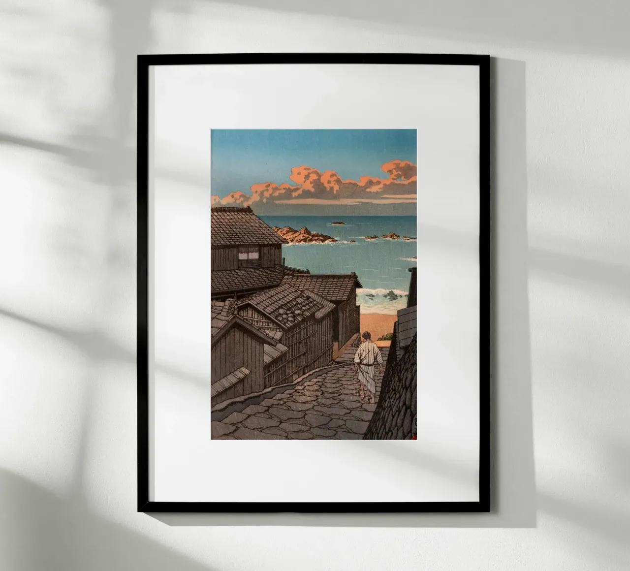 Ukiyo-e: Paesaggio giapponese, Namikiri a Shima, Hasui poster da Aesthetic Muse