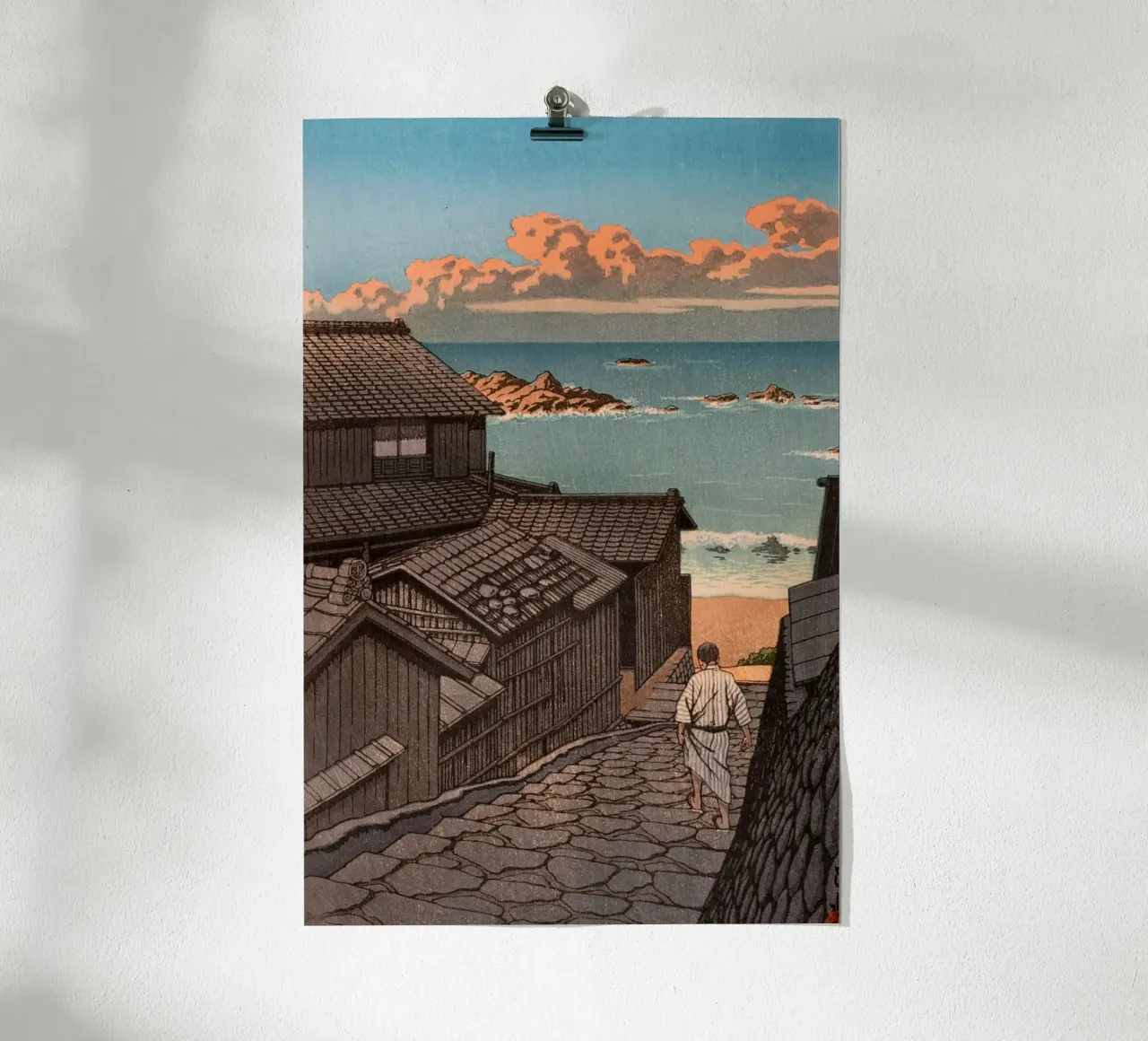 Ukiyo-e: Paesaggio giapponese, Namikiri a Shima, Hasui poster da Aesthetic Muse
