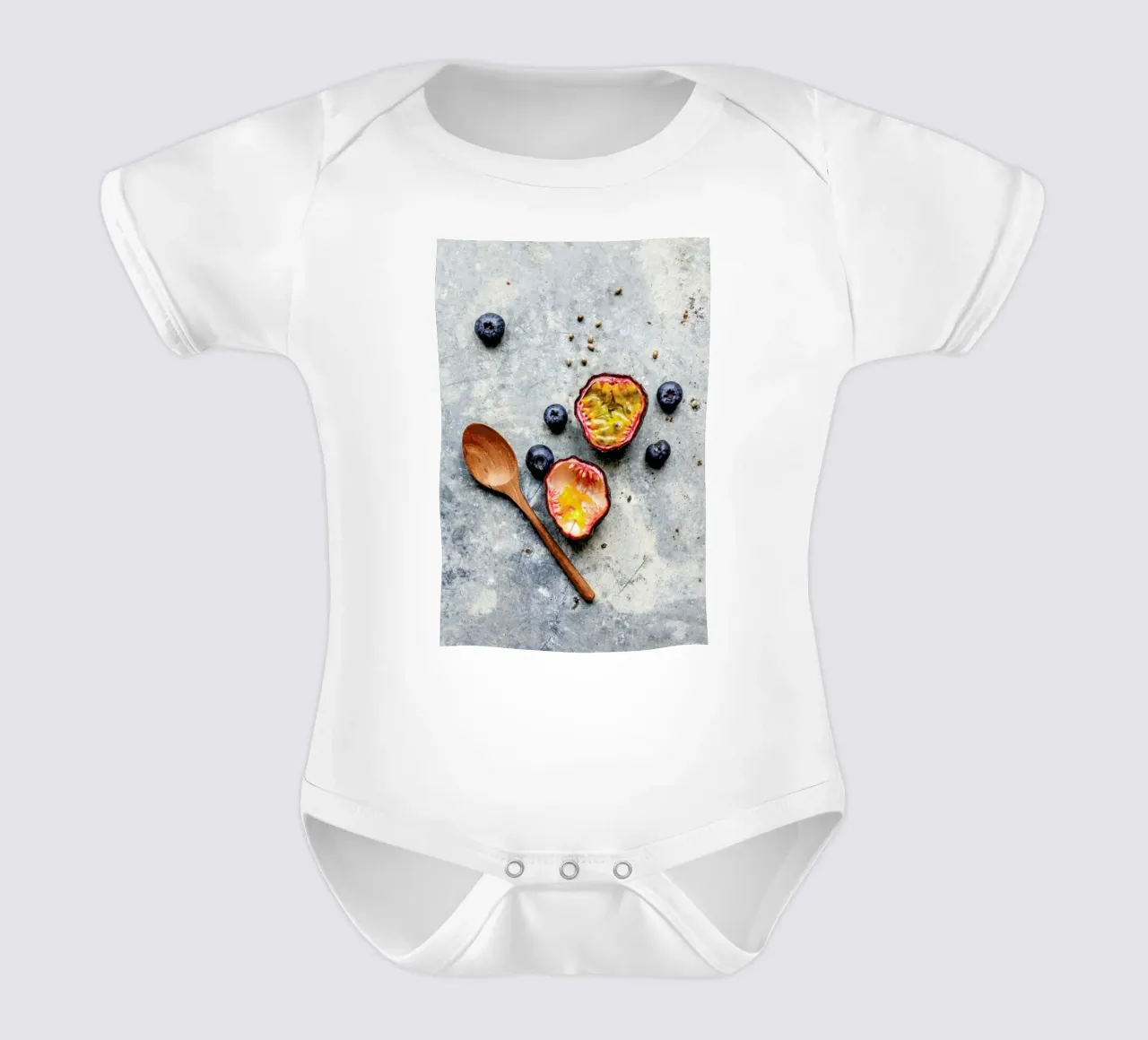 Passionsfrucht body neonato maniche corte da Eat this