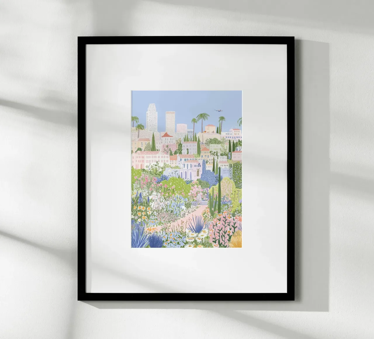 Mercato dei fiori, stampa della città, poster di viaggio in Europa poster da Gaia