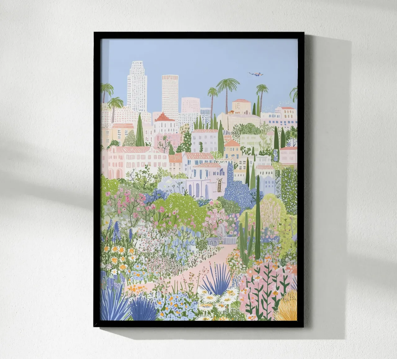 Mercato dei fiori, stampa della città, poster di viaggio in Europa poster da Gaia