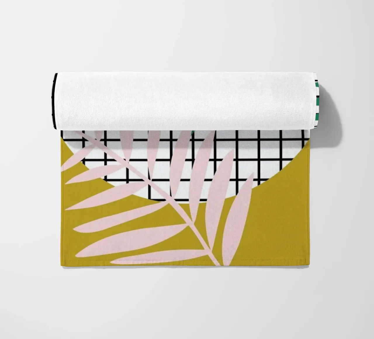 Palm Leaves in Mustard telo mare da Linda Gobeta