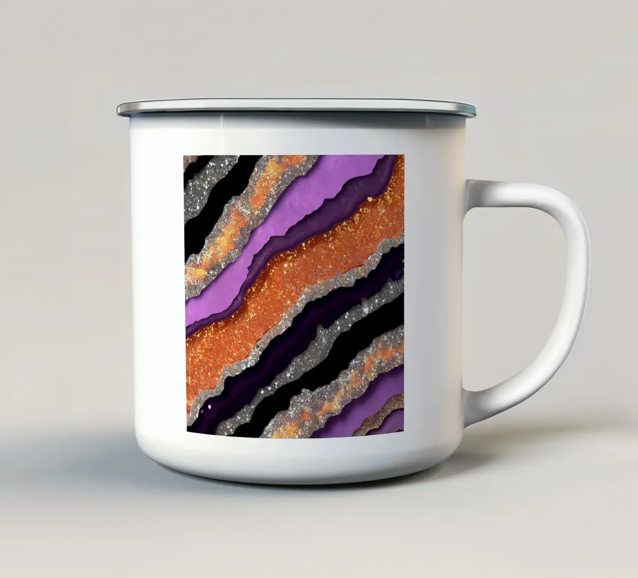 Texture glam Halloween Agata tazza in smalto da Gemstone Textures