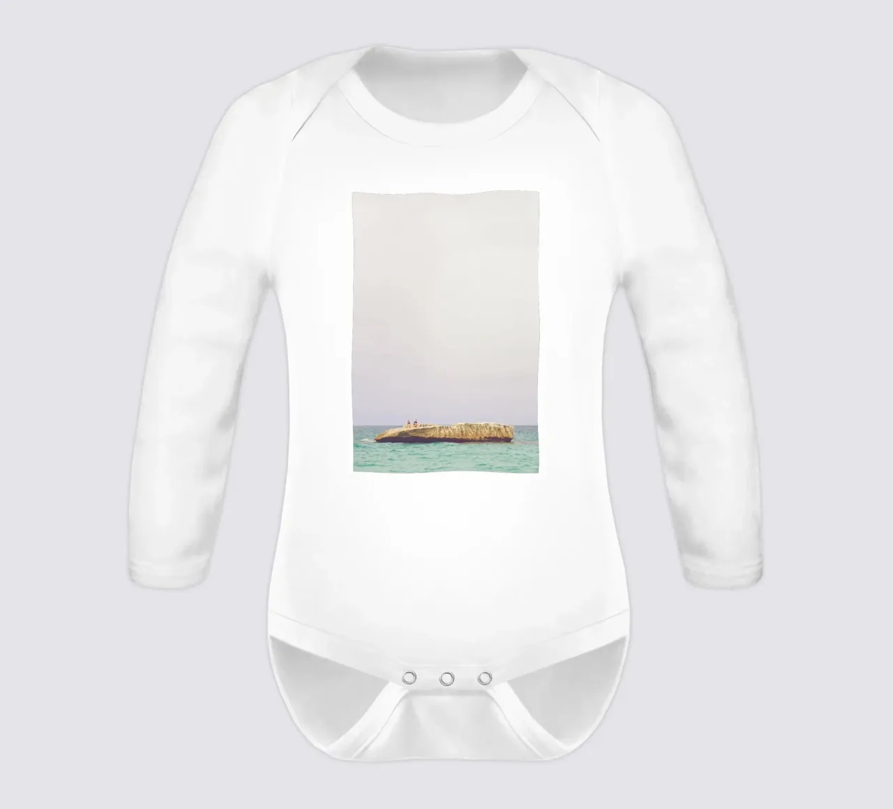 Mermaids long-sleeve baby romper by Nur Mut