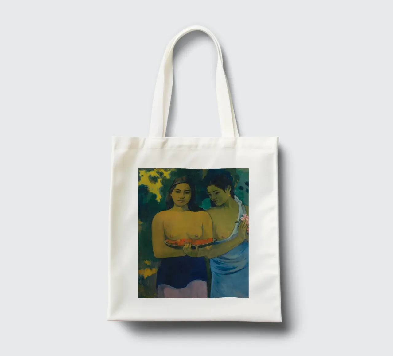 Paul Gauguin - Due donne tahitiane, 1889 borsa in juta da Timeless Artworks