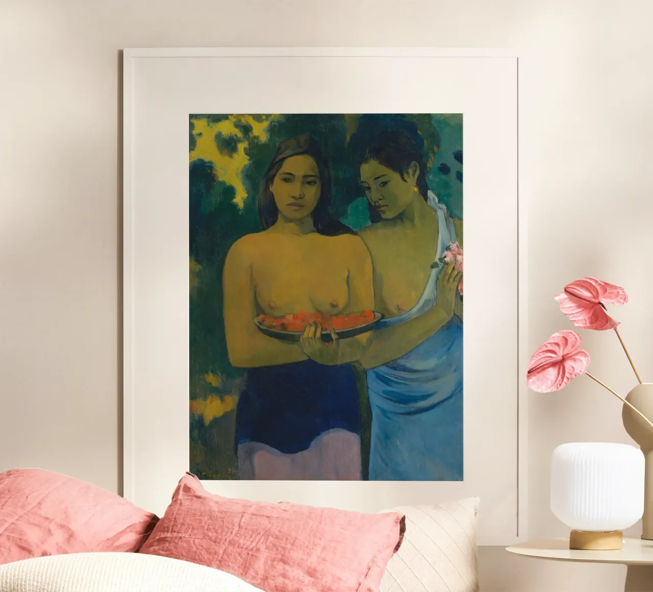 Paul Gauguin - Due donne tahitiane, 1889 carta hahnemühle da Timeless Artworks