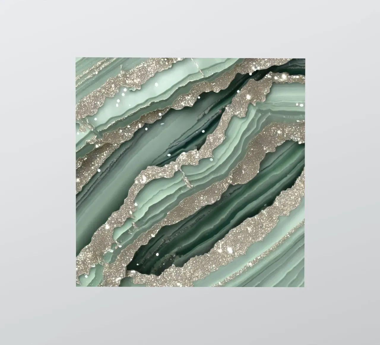 Glam Sage Vert Texture Agate autocollant de Gemstone Textures