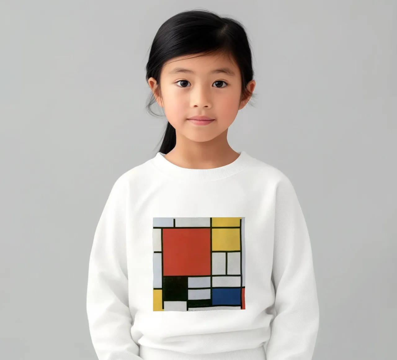 Piet Mondrian, Composizione in rosso, giallo, blu e nero felpa bambino da William Store