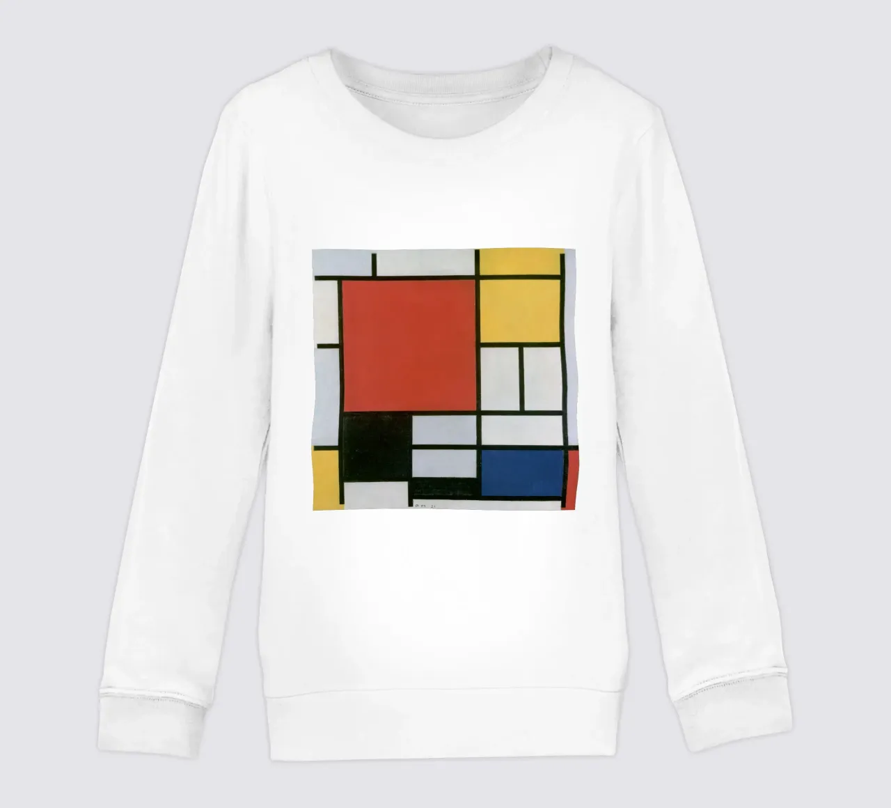 Piet Mondrian, Composizione in rosso, giallo, blu e nero felpa bambino da William Store