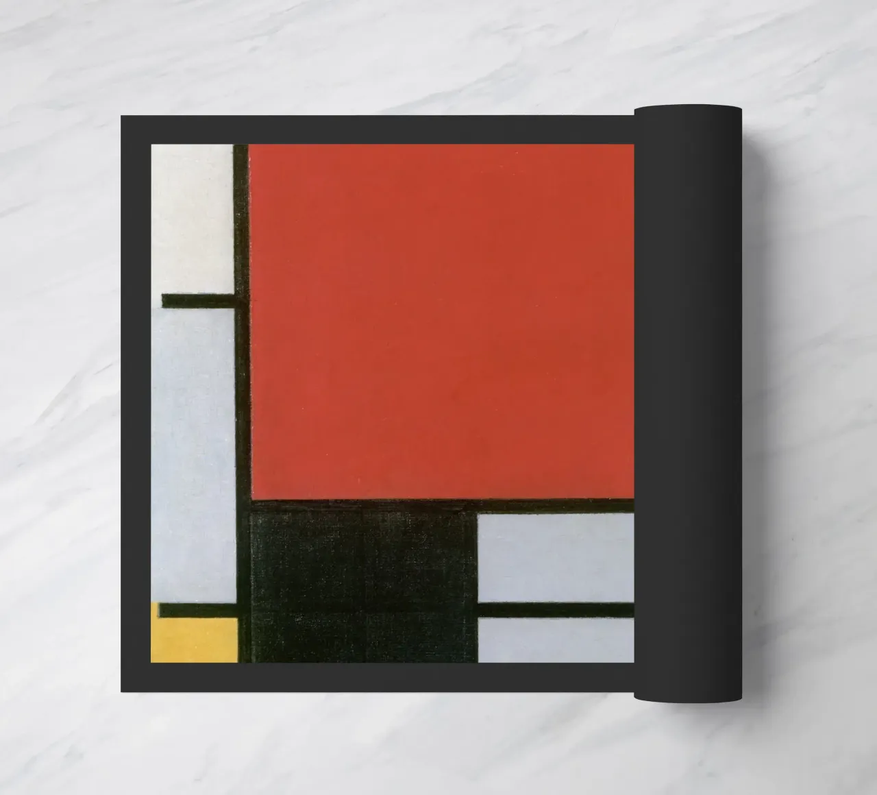 Piet Mondrian, Composition en rouge, jaune, bleu et noir paillasson de William Store