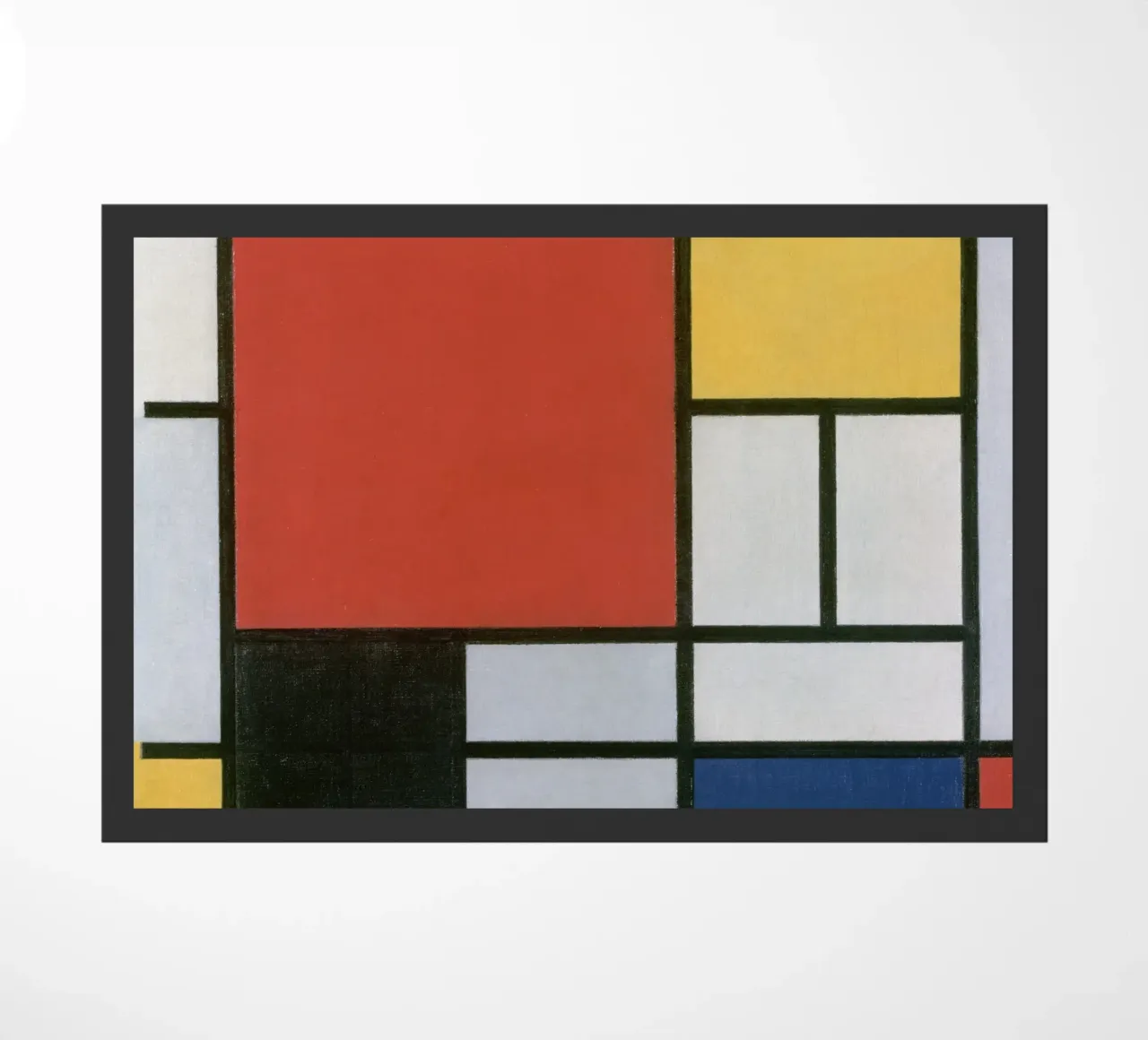 Piet Mondrian, Composition en rouge, jaune, bleu et noir paillasson de William Store