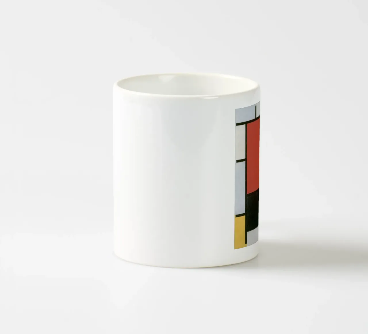 Piet Mondrian, Composizione in rosso, giallo, blu e nero tazza in ceramica da William Store