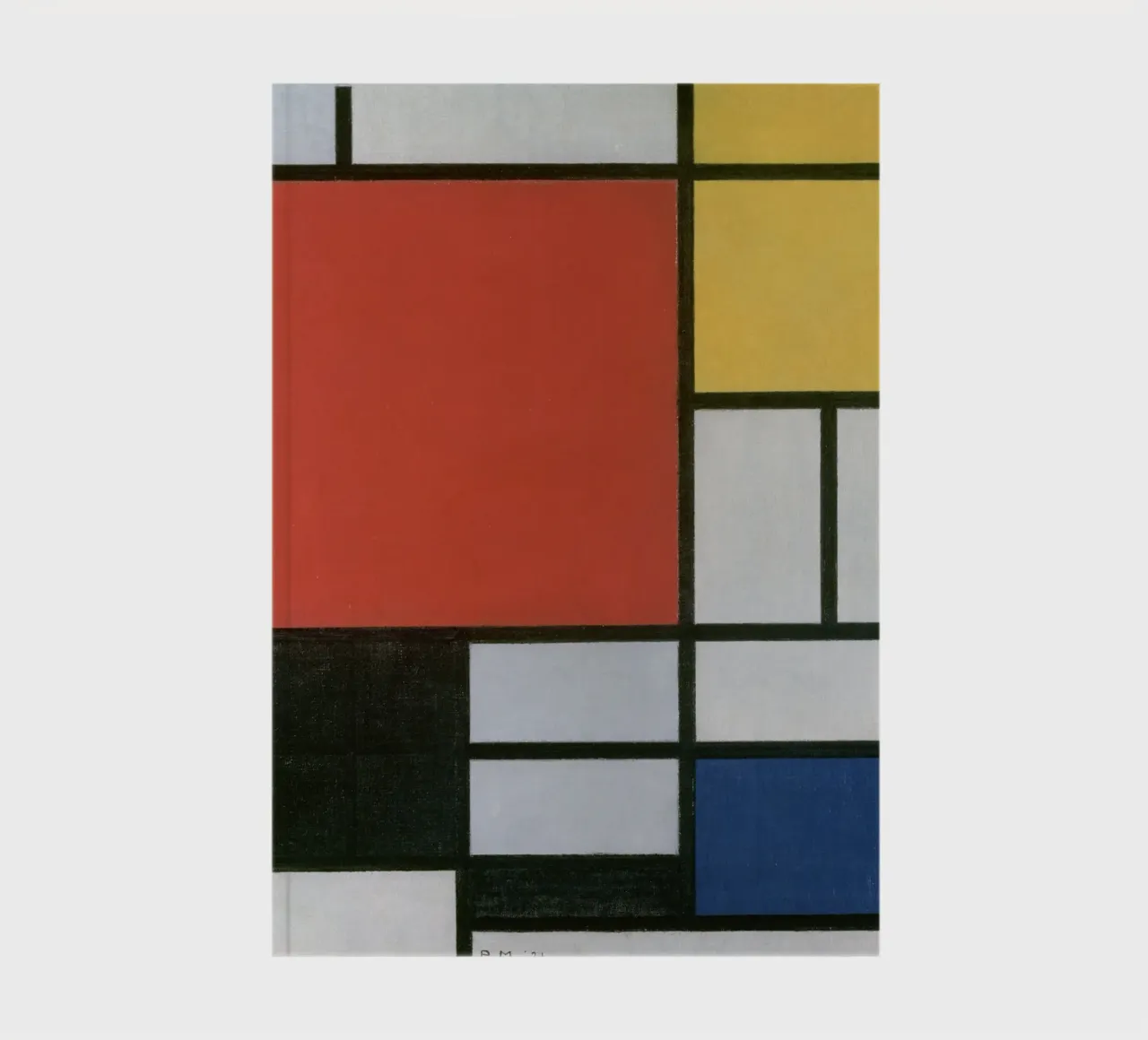 Piet Mondrian, Composition en rouge, jaune, bleu et noir carnet de notes de William Store