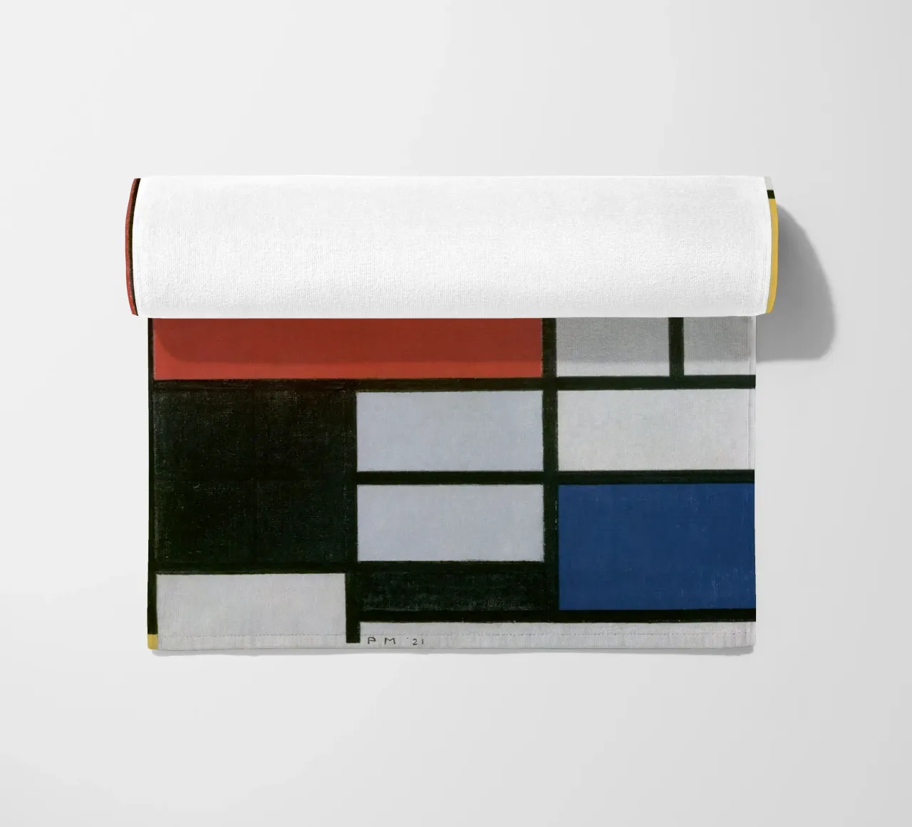 Piet Mondrian, Composizione in rosso, giallo, blu e nero telo mare da William Store