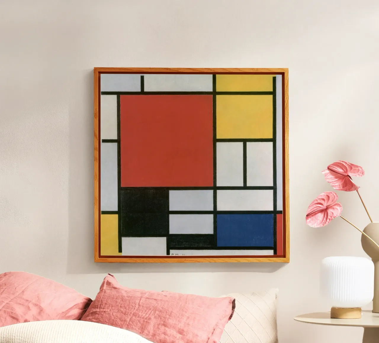 Piet Mondrian, Composizione in rosso, giallo, blu e nero plexiglass da William Store