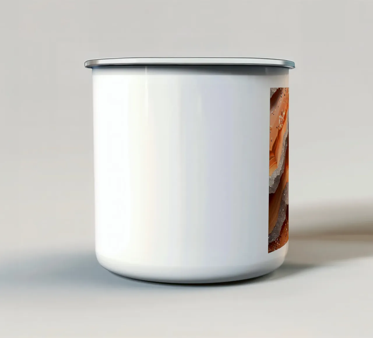 Agata arancione glam Texture tazza in smalto da Gemstone Textures