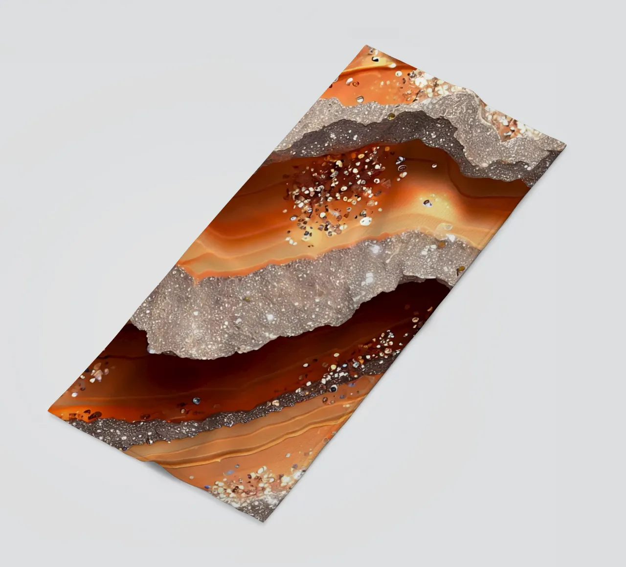 Agata arancione glam Texture telo mare da Gemstone Textures