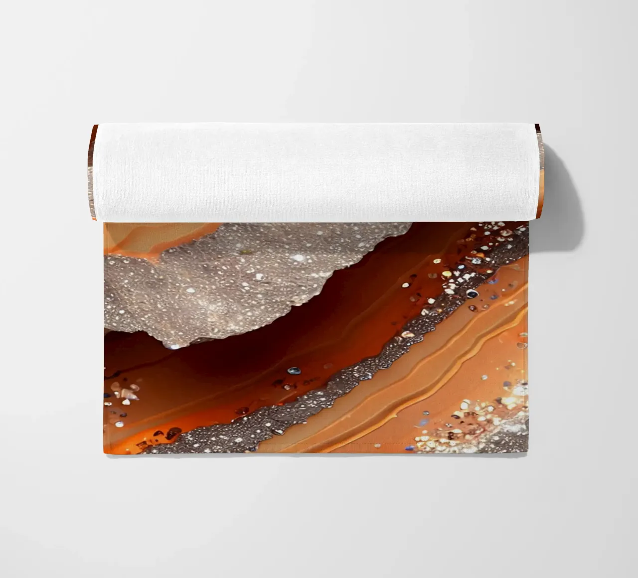 Agata arancione glam Texture telo mare da Gemstone Textures