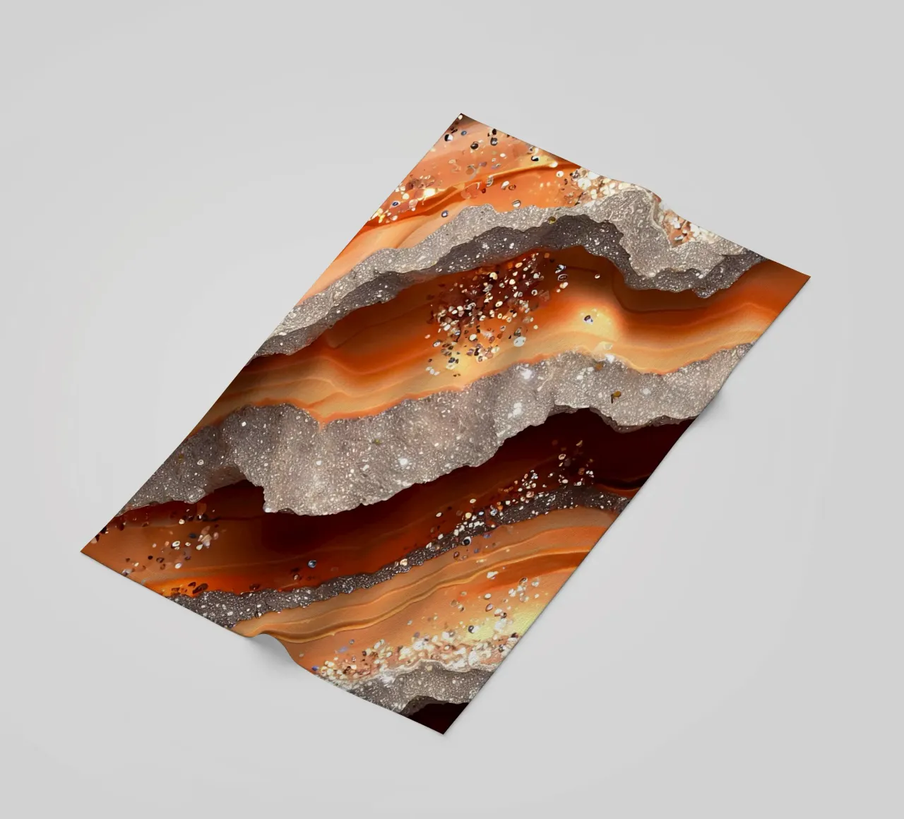 Agata arancione glam Texture telo mare da Gemstone Textures