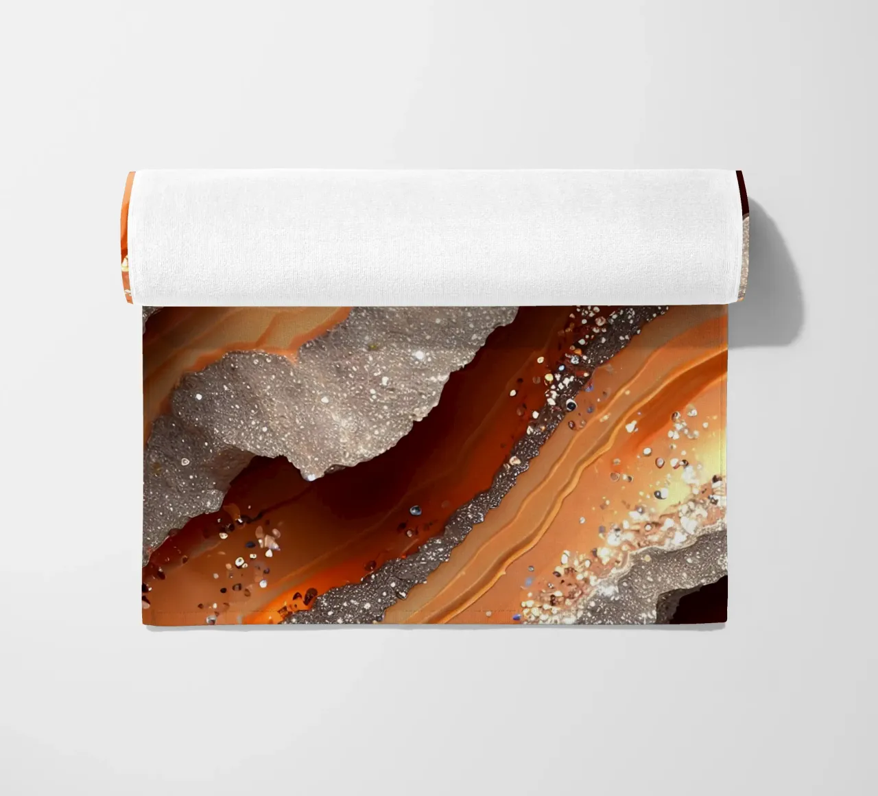 Agata arancione glam Texture telo mare da Gemstone Textures