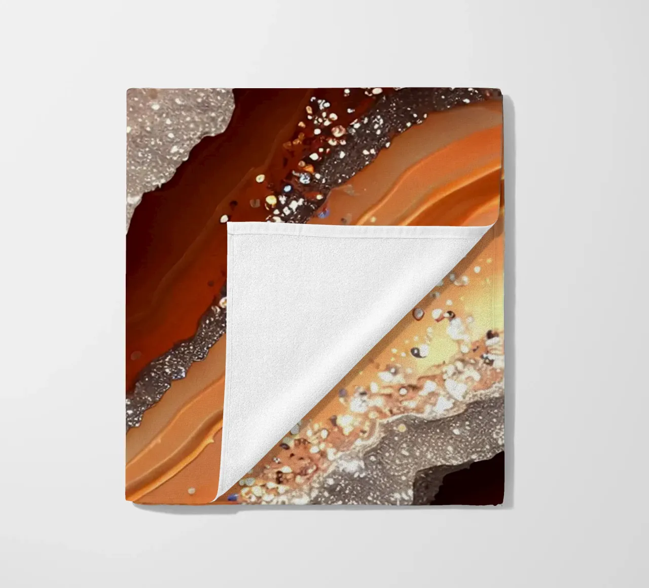 Agata arancione glam Texture telo mare da Gemstone Textures