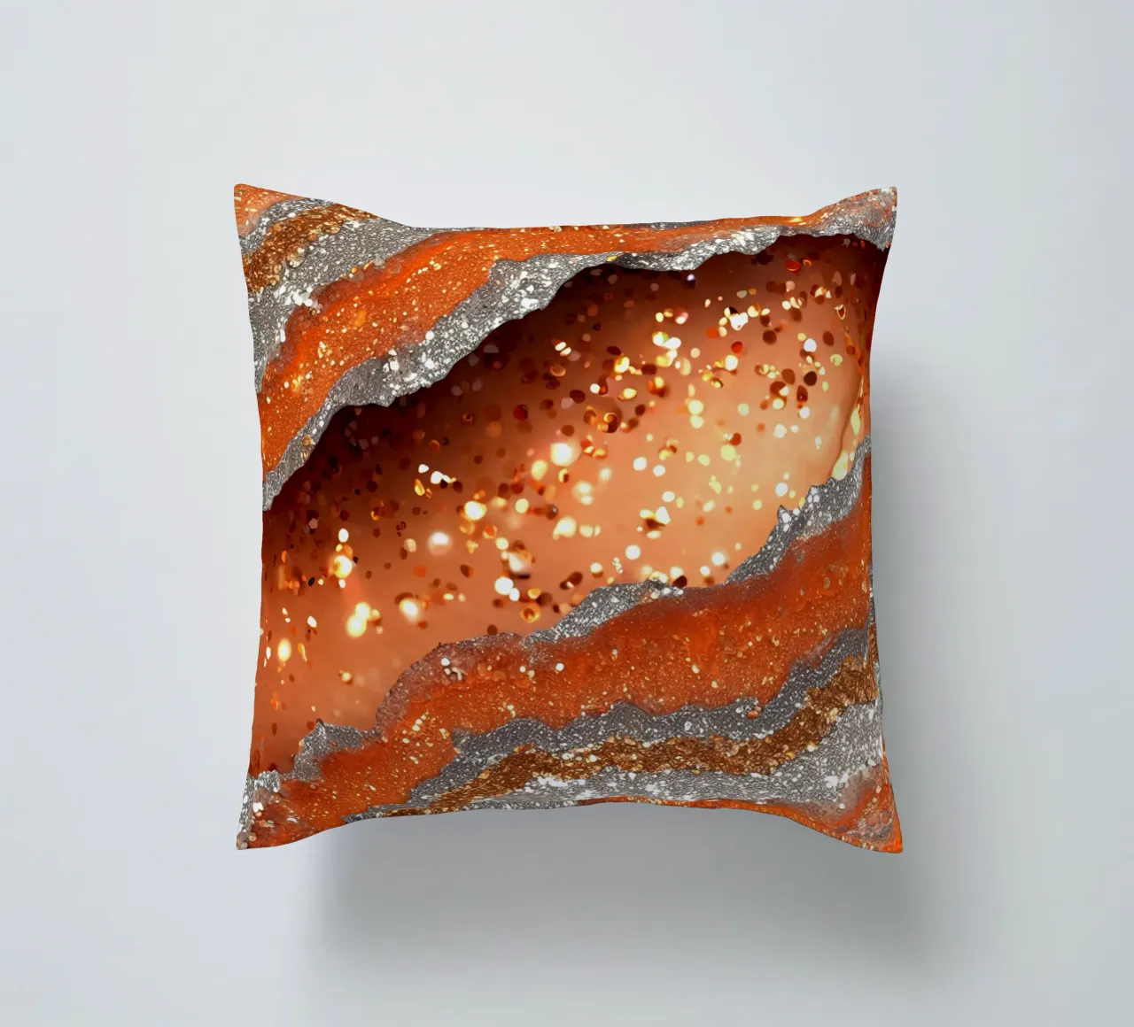 Agata arancione glam Texture cuscino da Gemstone Textures