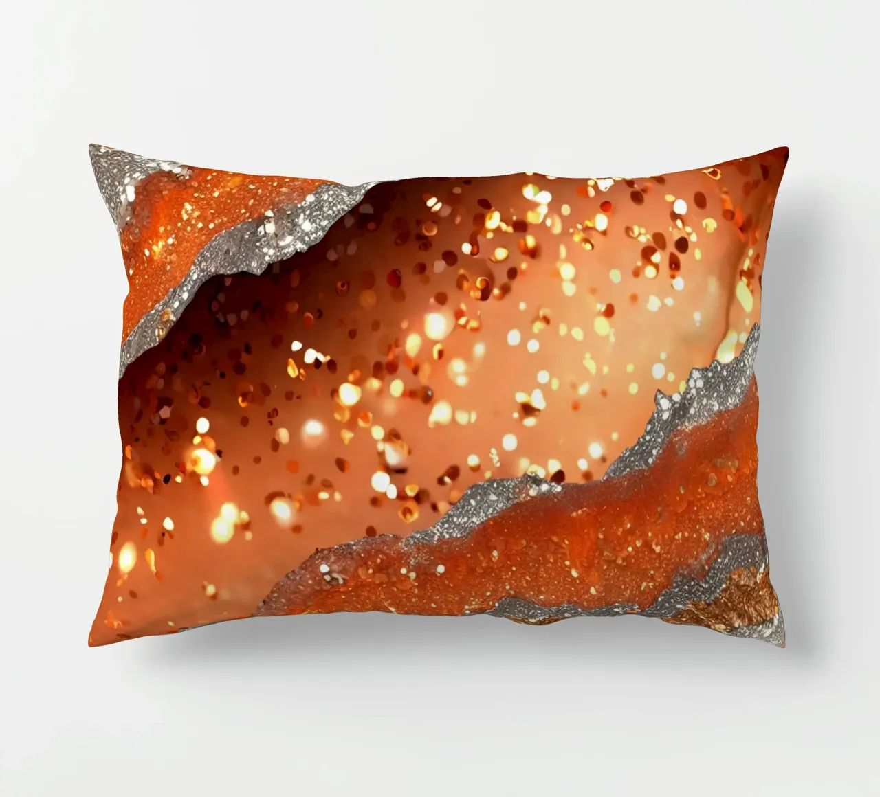 Agata arancione glam Texture cuscino da Gemstone Textures