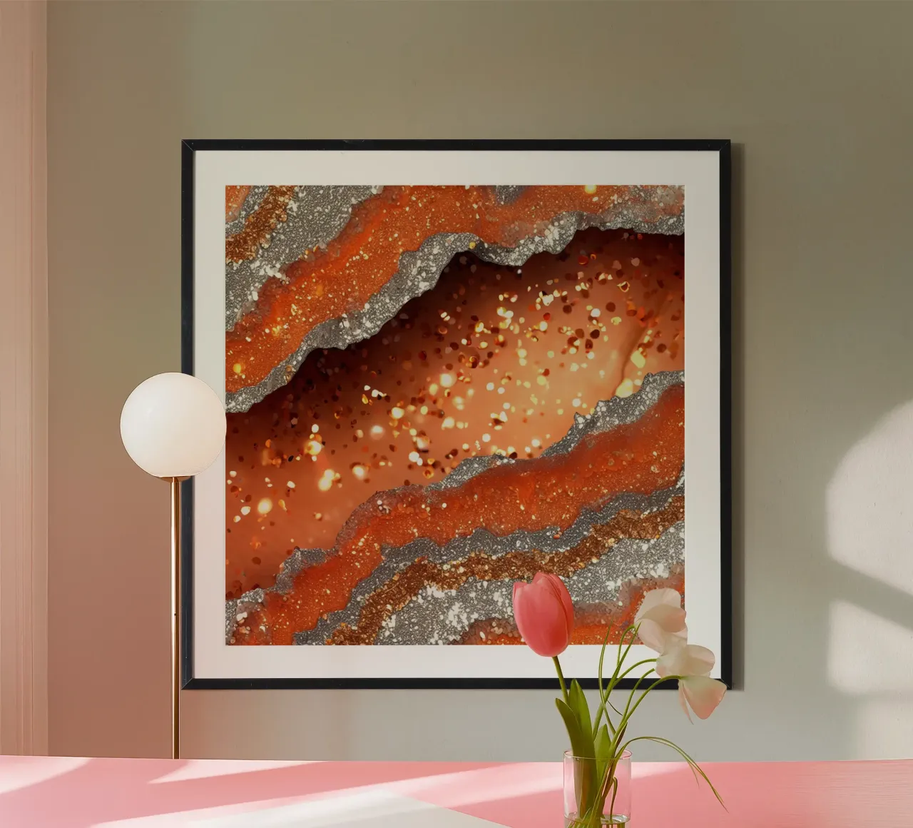 Agata arancione glam Texture carta hahnemühle da Gemstone Textures