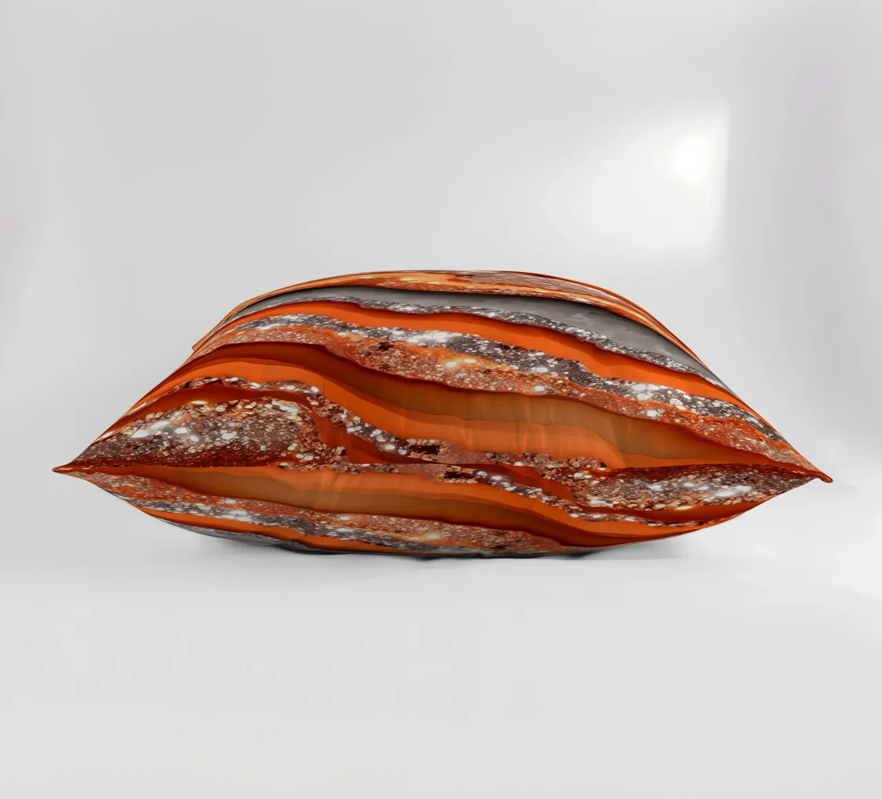Agata arancione glam Texture cuscino da Gemstone Textures