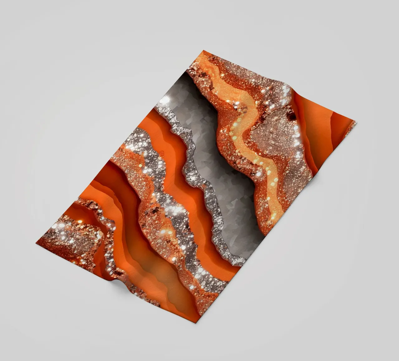 Agata arancione glam Texture telo mare da Gemstone Textures
