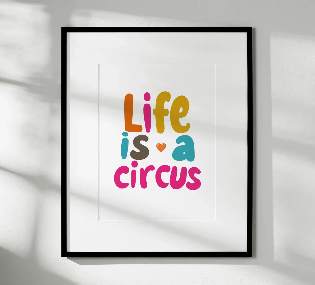 "Life is a Circus" Un avenir coloré hahnemühle de Carinaprint