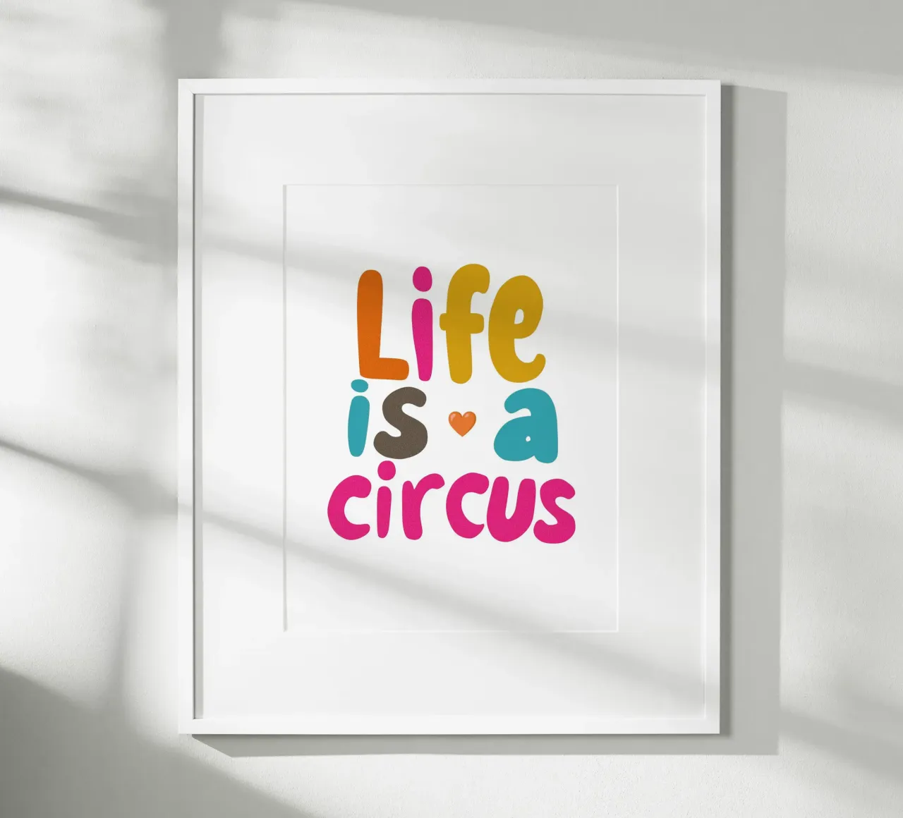 "Life is a Circus" Un avenir coloré hahnemühle de Carinaprint