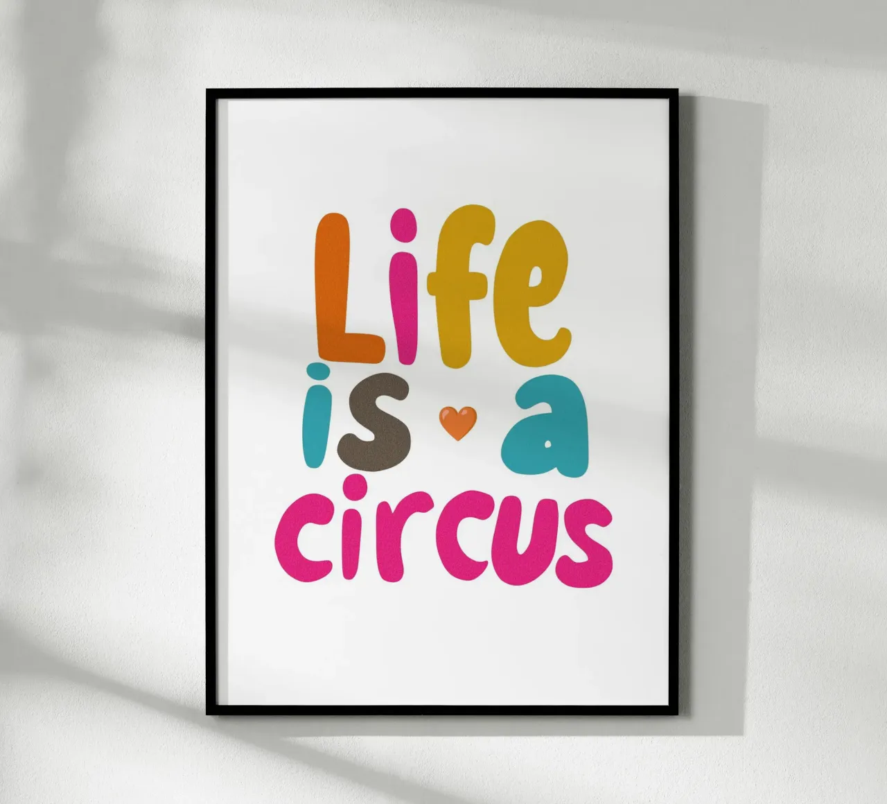 "Life is a Circus" Un avenir coloré hahnemühle de Carinaprint