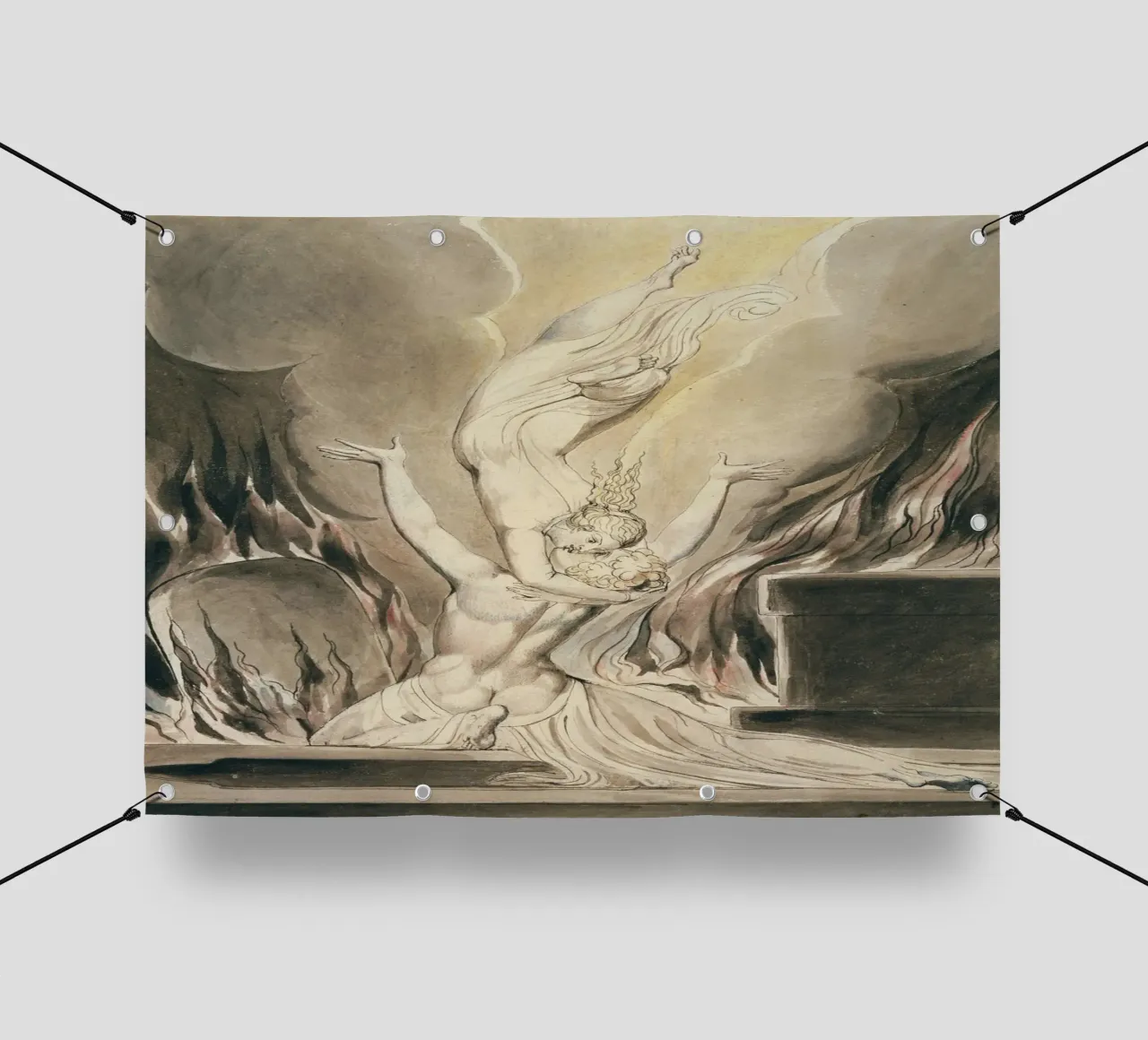 William Blake - La riunione dell'anima e del corpo telo in pvc da William Store