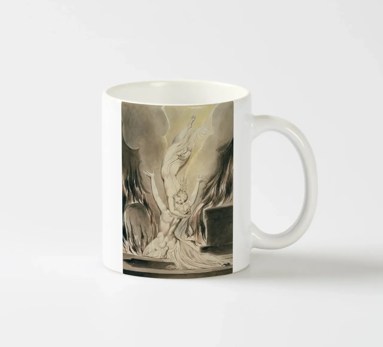 William Blake - La riunione dell'anima e del corpo tazza in ceramica da William Store