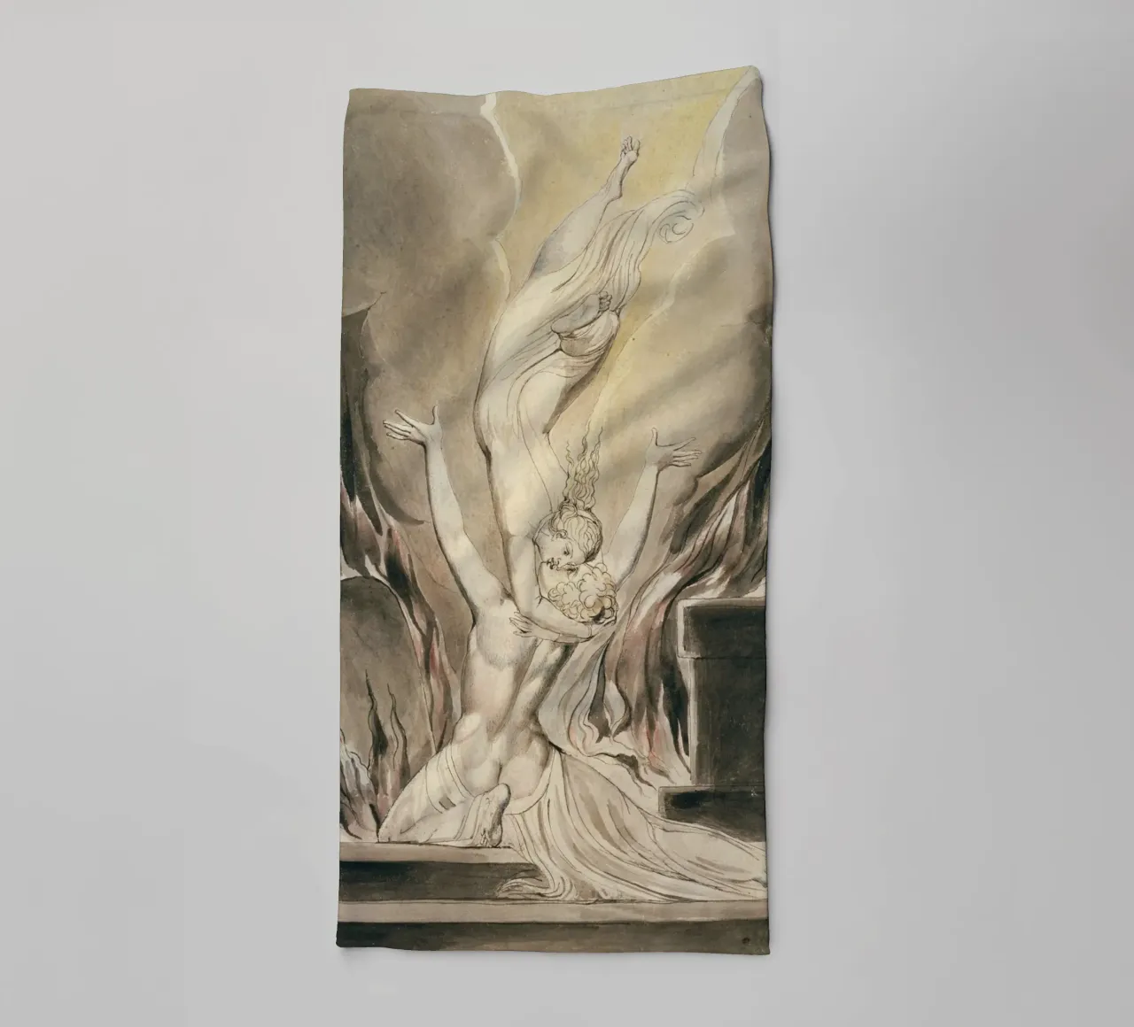 William Blake - The Reunion of the Soul & the Body towel by William Store
