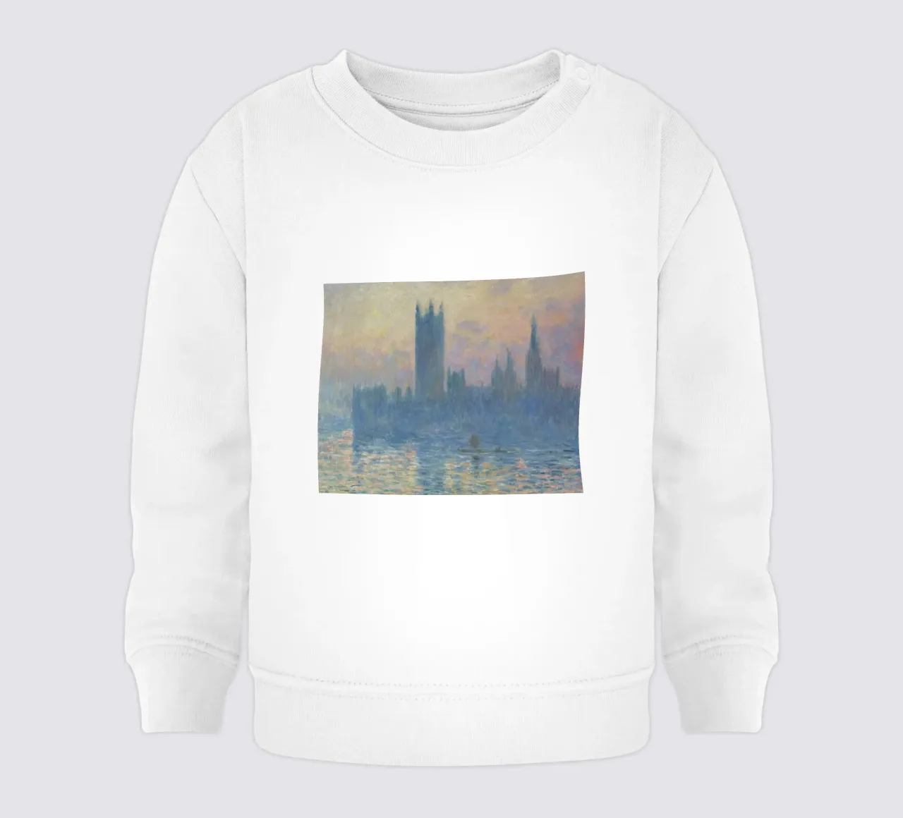 Claude Monet - Il Palazzo del Parlamento, tramonto felpa neonato da William Store