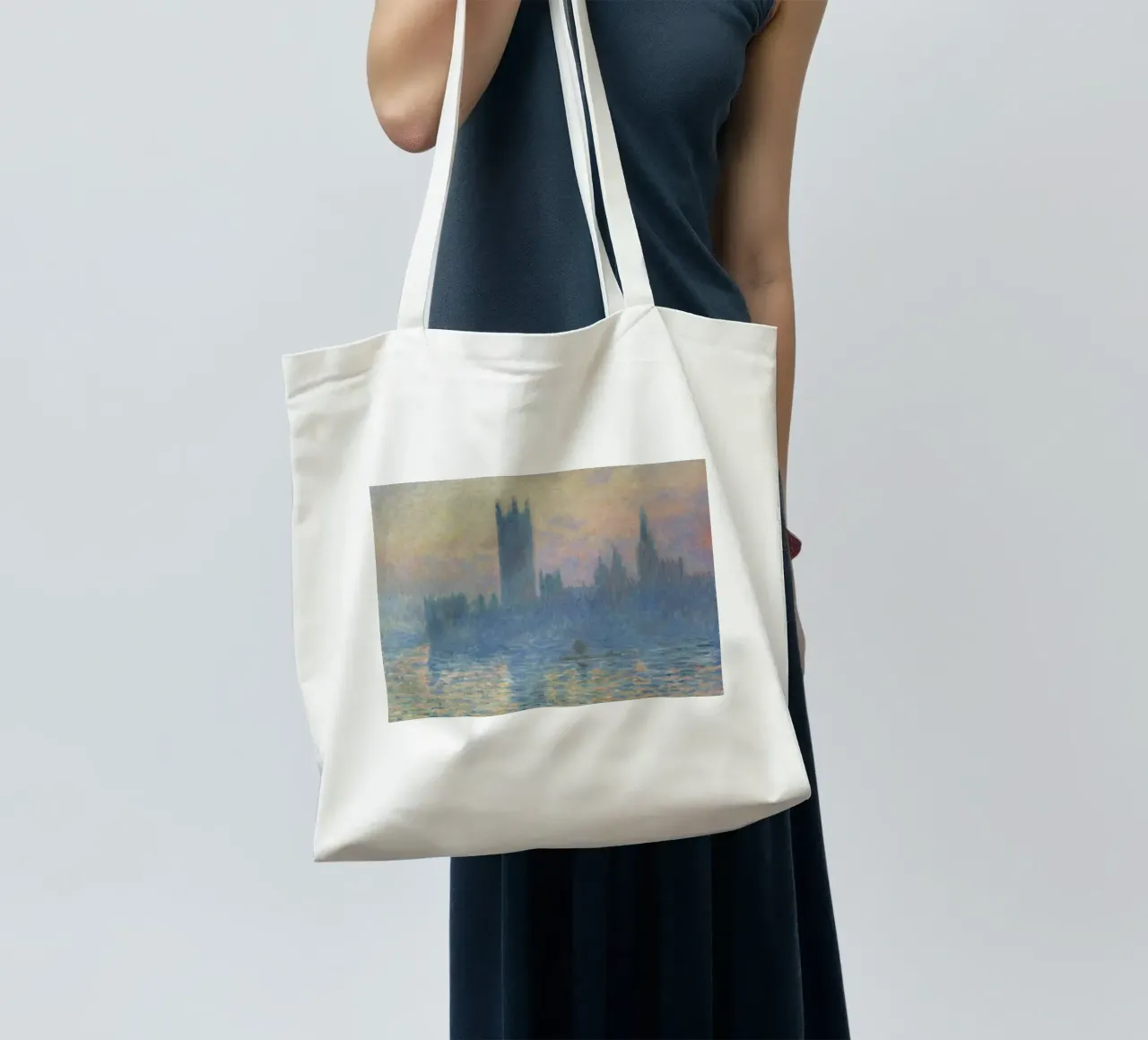 Claude Monet - The Houses of Parliament, Sunset tote bag by William Store