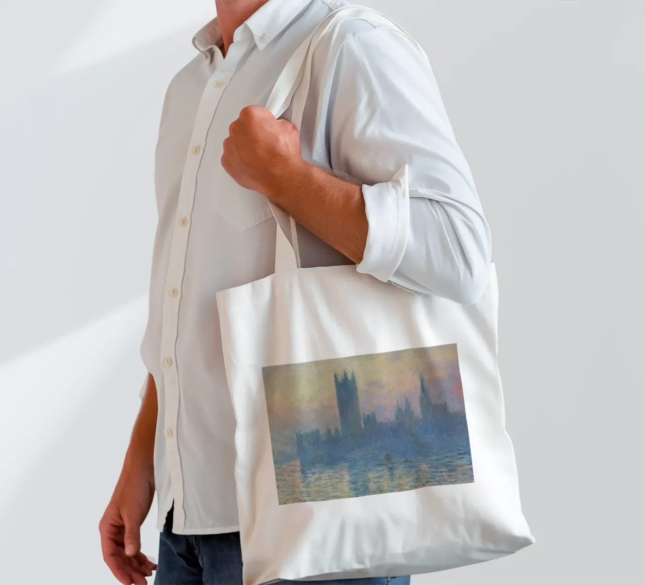 Claude Monet - The Houses of Parliament, Sunset tote bag by William Store