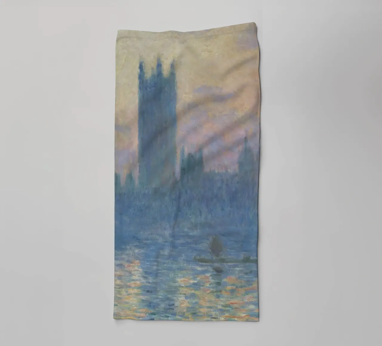 Claude Monet - De Parlementsgebouwen, Zonsondergang badhanddoek van William Store