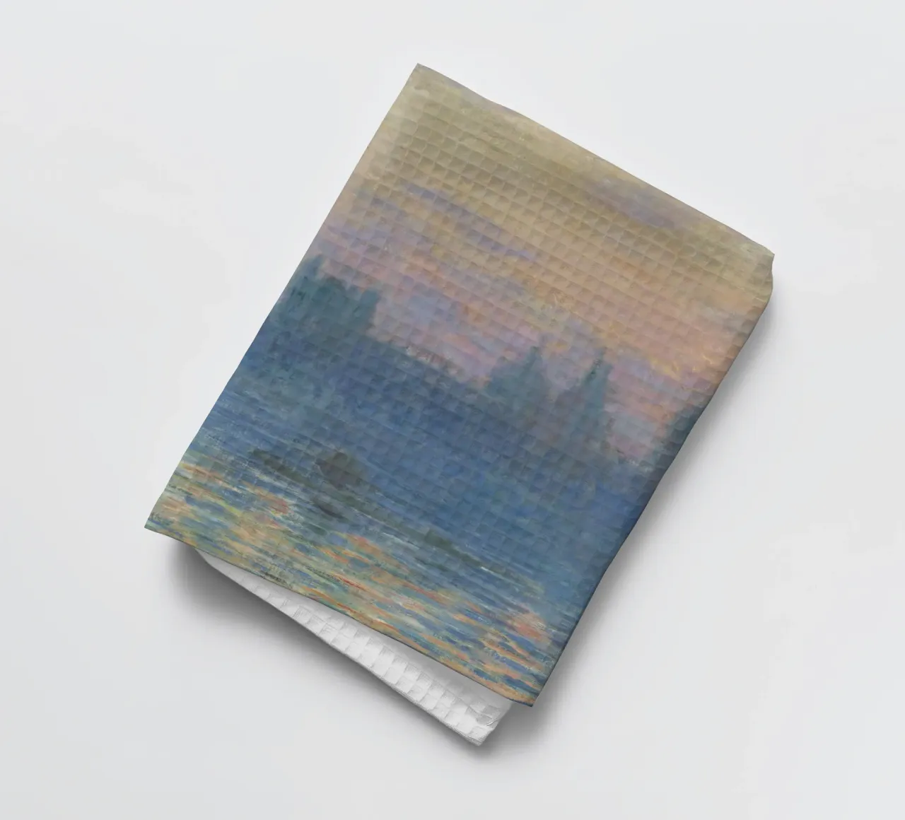 Claude Monet - De Parlementsgebouwen, Zonsondergang theedoek van William Store