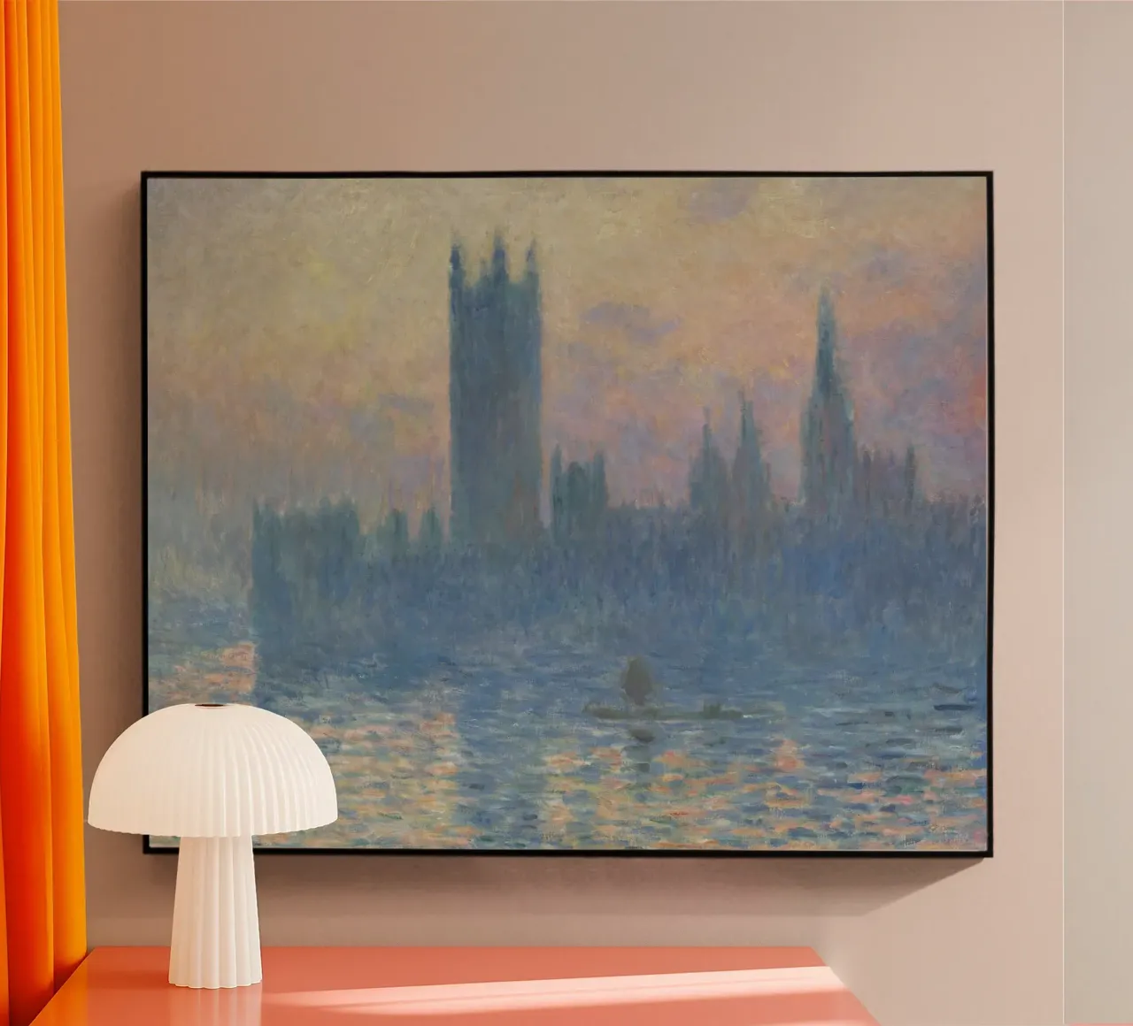 Claude Monet - Die Häuser des Parlaments, Sonnenuntergang Acryl-Glas von William Store