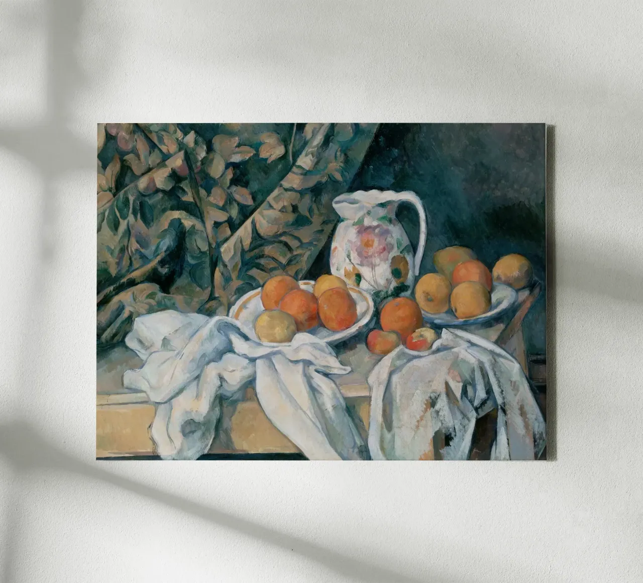 Paul Cezanne - Still Life with a Curtain canvas with Floater frame by William Store
