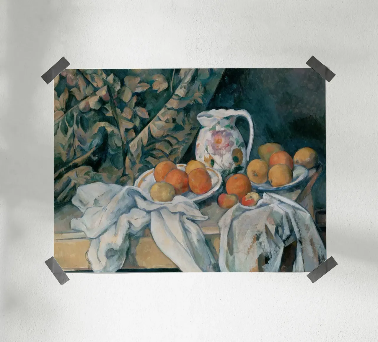 Paul Cezanne - Bodegón con cortina hahnemühle de William Store