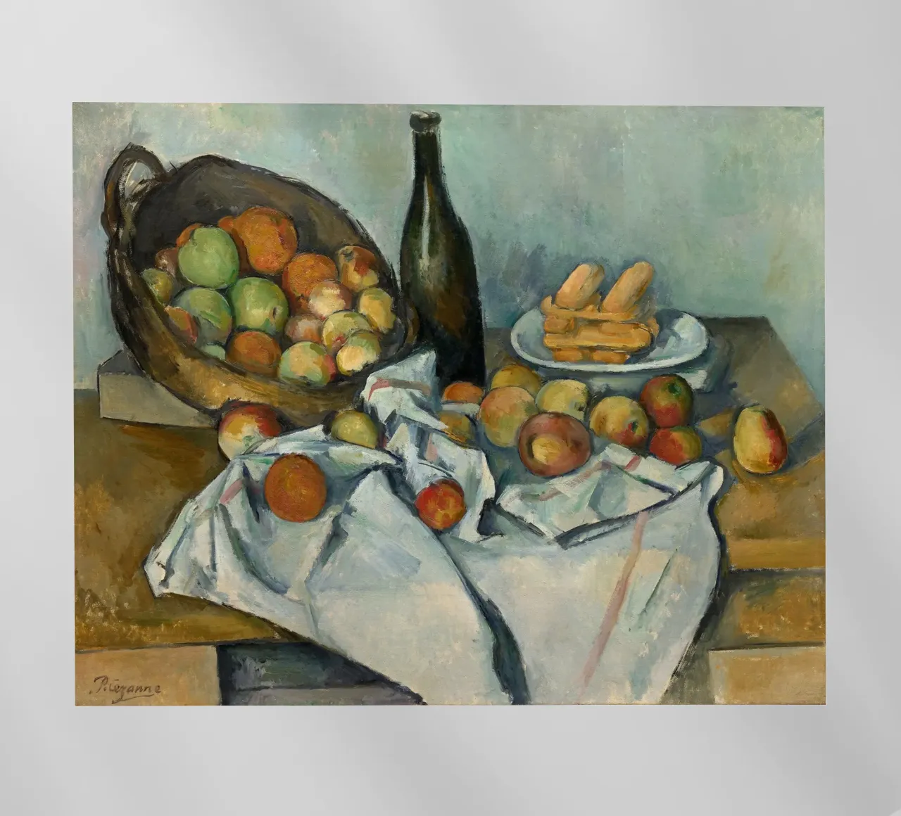 Paul Cezanne - Il cesto di mele pellicola backlit da William Store
