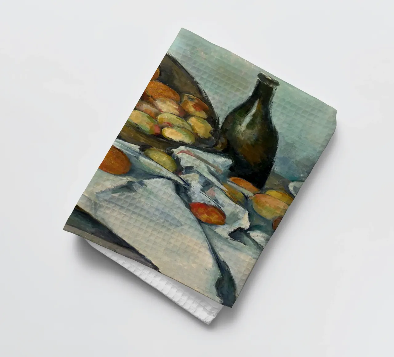 Paul Cezanne - Der Korb mit Äpfeln Geschirrtuch von William Store