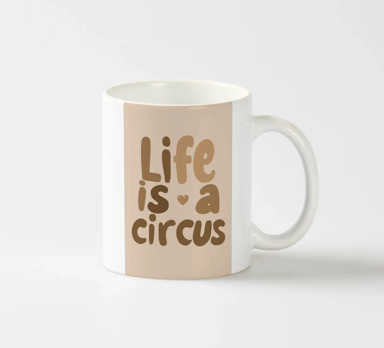 La vita è un circo tazza in ceramica da Carinaprint