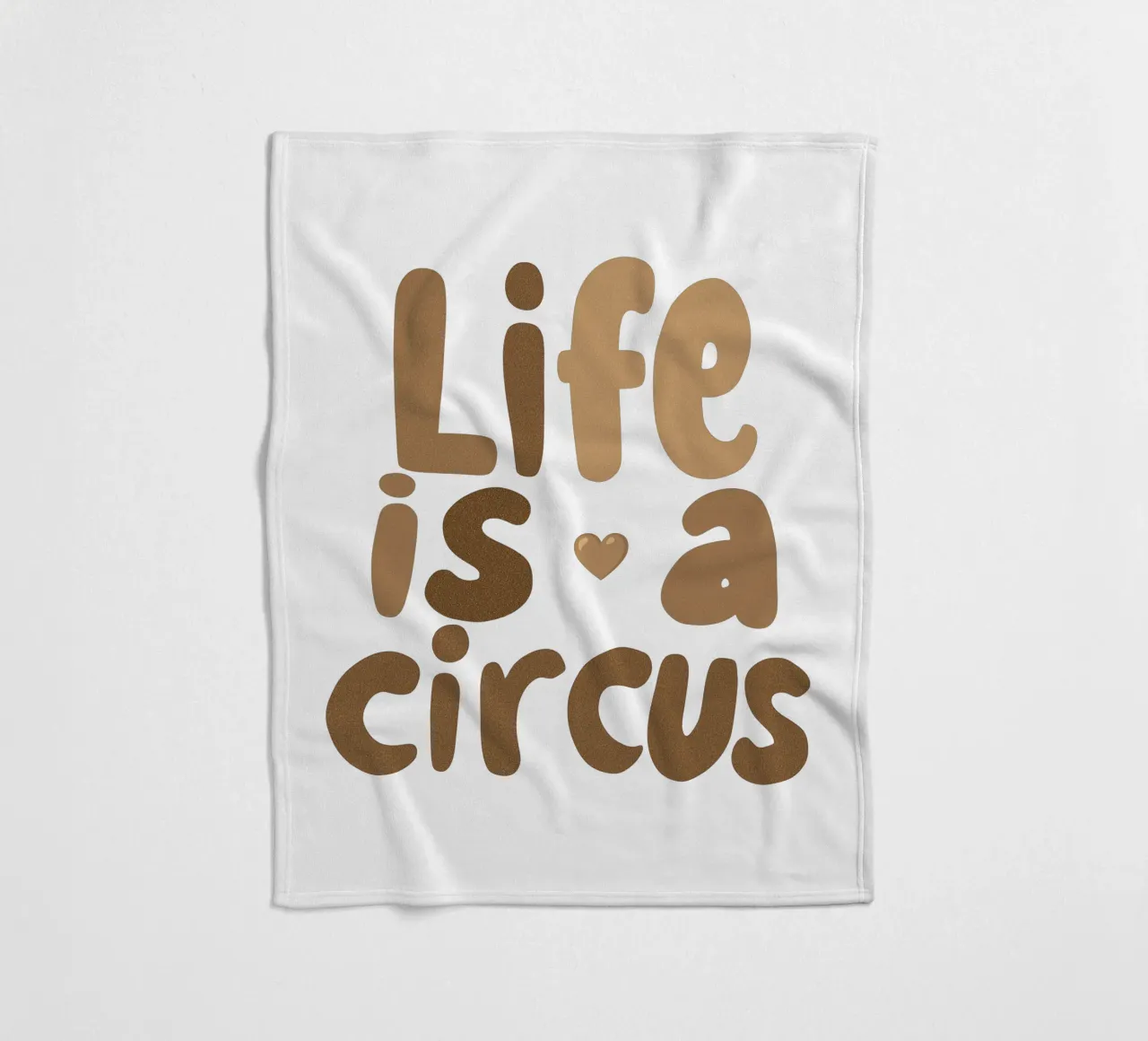 La vita è un circo 1 coperta in pile da Carinaprint