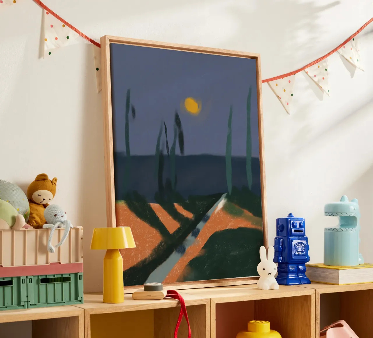Night sketches canvas by Little Dean