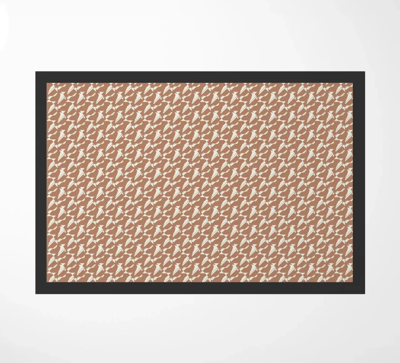 Pattern mocha doormat by Little Dean
